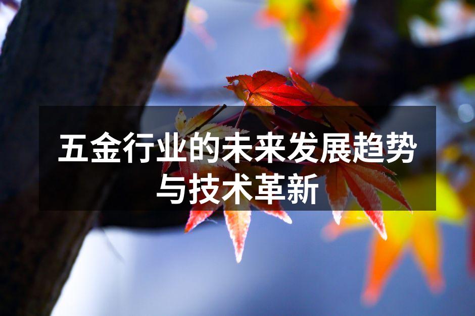 五金行业的未来发展趋势与技术革新